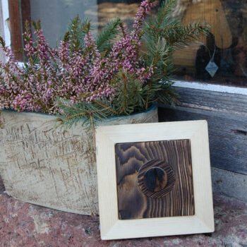 Holzbild Gebrannte Formen – Bild 5