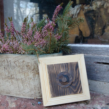Holzbild Gebrannte Formen – Bild 4